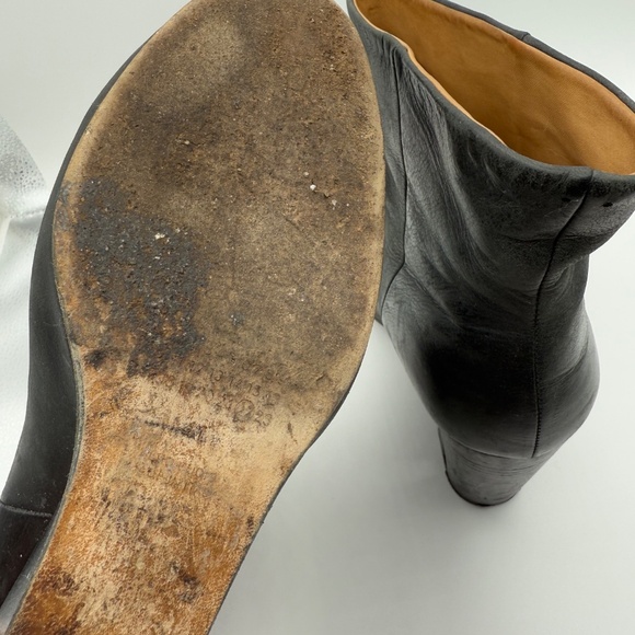 MAISON MARTIN MARGIELA WEDGE CUTOUT HEEL BOOTIES 41 - Picture 8 of 14